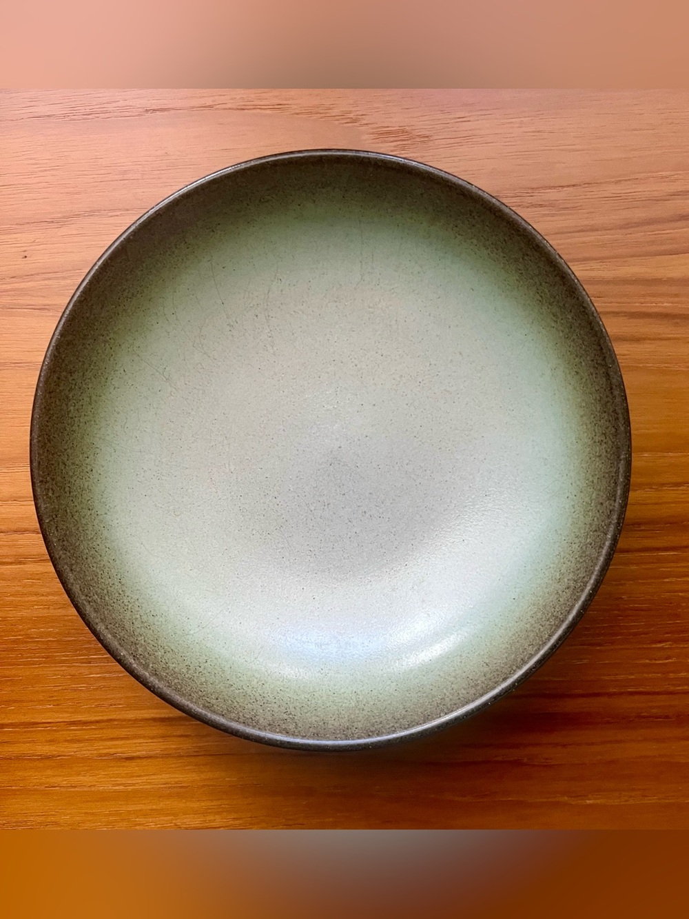 Vintage Heath Ceramics Sea & Sand Coupe Bowl Edith Heath MCM California Pottery